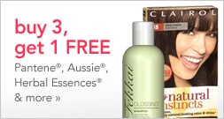 Buy 3 Procter and Gamble hair care products, and get one free