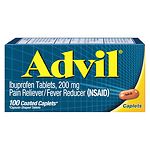 Advil Advanced Medicine for Pain, 200mg, Caplets- 100 ea