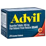 Advil Pain Reliever Fever Reducer Coated Tablets- 24 ea