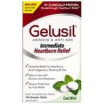 Gelusil Antacid, Anti-Gas Tablets, Peppermint