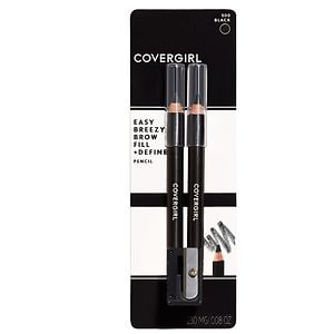 CoverGirl Brow & Eye Makers Shaper and Eyeliner, Midnight Black 500- 1 set
