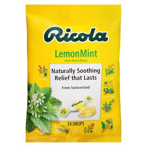 Ricola Natural Herb Cough Drops, Lemon Mint- 24 ea