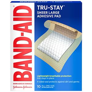 Band-Aid Adhesive Pads Comfort Flex Adhesive Pads, Large