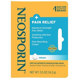 Neosporin Plus Pain Relief, Maximum Strength, First Aid Antibiotic Cream