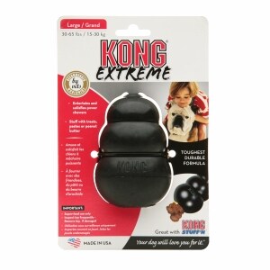 Kong Extreme Stuff'N Dog Toy, Large, Black, 1 ea