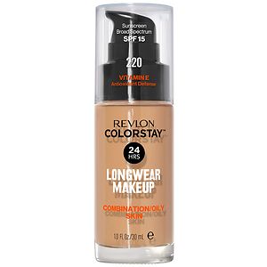 Revlon Colorstay for Combo/Oily Skin Makeup with SPF 6, Natural Beige 220 Revlon Colorstay for Combo/Oily Skin Makeup with SPF 6, Natural Beige 220