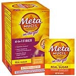 Metamucil Fiber Singles Texture Powder, Orange