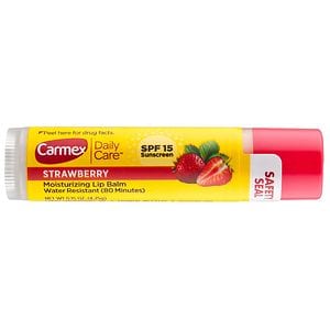 UPC 083078000318 product image for Carmex Everyday Protecting Lip Balm Stick SPF 15, Strawberry, .15 oz | upcitemdb.com