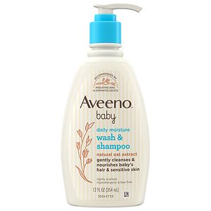 Aveeno Baby Wash & Shampoo, Lightly Scented, 12 fl oz