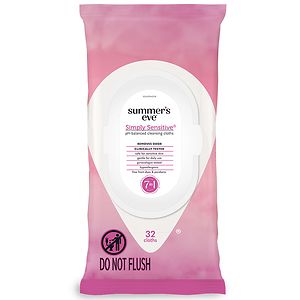 Summer's Eve Cleansing Cloths for Sensitive Skin, Simply Sensitive Summer's Eve Cleansing Cloths for Sensitive Skin, Simply Sensitive
