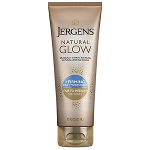Jergens Natural Glow Firming Daily Moisturizer, Fair to Medium Skin Tone, 7.5 fl oz