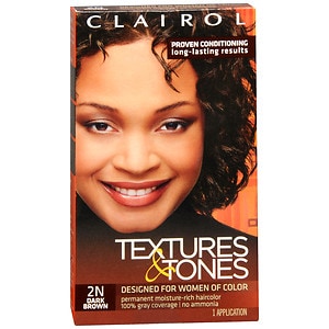 Formula  Results on Clairol Textures   Tones Hair Color  Dark Brown 2n   Drugstore Com