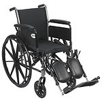 Cruiser III 16 inch Lightweight, Flip Back, Removable Full Arm, Elevated Leg Rest