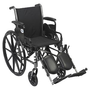 Cruiser III 18 inch Lightweight, Flip Back, Removable Desk Arm, Elevated Leg Rest