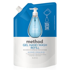 method Gel Hand Wash Refill, Sea Mineral, 34 fl oz