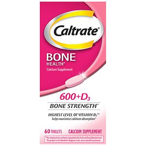 Caltrate Calcium & Vitamin D, 600+D, Tablets- 60 ea