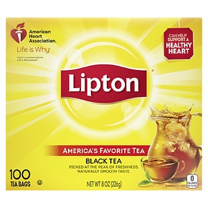 Lipton Black Tea Bags, 100 pk- .08 oz