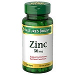 Nature's Bounty Chelated Zinc 50 mg Gluconate, Caplets