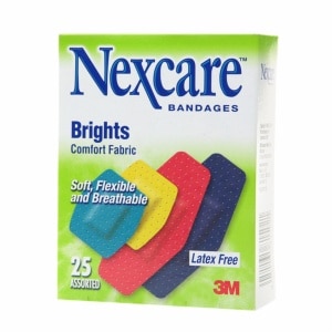 UPC 051135815021 product image for Nexcare Brights Comfort Fabric Bandages, Assorted Sizes, 25 ea | upcitemdb.com