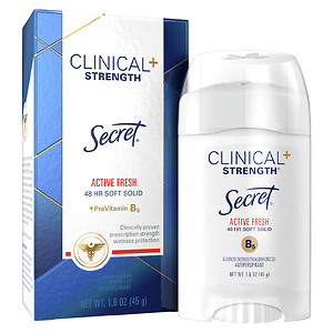 Secret, Secret deodorant, deodorant, Secret Clinical Strength, Secret Clinical Strength Antiperspirant & Deodorant Advanced Solid