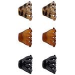 Scunci No-Slip Grip Mini Octo Jaw Clips - 6 ea Scunci No-Slip Grip Mini Octo Jaw Clips- 6 ea