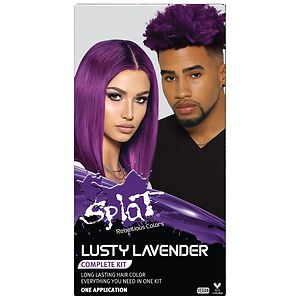 Splat Hair Color Complete Kit, Lusty Lavender, 1 application