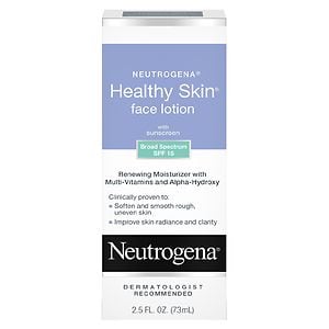 Neutrogena Healthy Skin Face Lotion, with SPF 15 Multivitamin Facial Treatment With Alpha Hydroxy, 2.5 fl oz