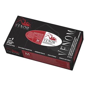 Venom Exam Glove, Latex-Free, Black, Medium&nbsp;