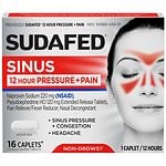 Sudafed Sinus Pain Caplets, 12 Hour