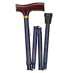 Mabis Designer Folding Adjustable Cane, Cyclone Blue by 