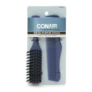 UPC 074108930026 product image for Conair Brush Styling Essentials Brush & Comb Set, Compact Size for Travel, 1 set | upcitemdb.com