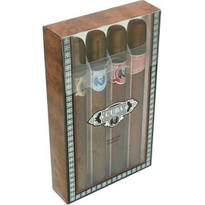 Cuba Mens Gift Set with Cuba Gold, Blue, Red and Orange 1.17oz each, 1 set