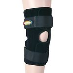 Maxar Airprene Wrap-Around Knee Brace (Double-Pivot Hinge), Extra Large, Black by 