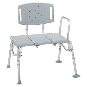 Drive Medical Heavy Duty Bariatric Plastic Seat Transfer Bench- 1 ea