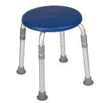 Drive Medical Designer Series Adjustable Height Bath Stool, Blue
