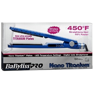 BaByliss PRO Nano Titanium Ionic Straightening Iron, 1 1/4