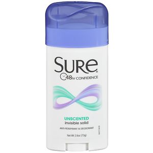 Sure Invisible Solid Antiperspirant & Deodorant, Unscented