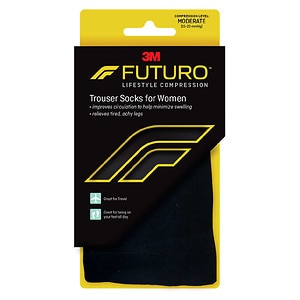 UPC 051131191846 product image for FUTURO Revitalizing Trouser Socks for Women, Moderate, Medium, Black, 1 pr | upcitemdb.com