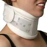 ITA-MED Rigid Plastic Cervical Collar, Medium, White