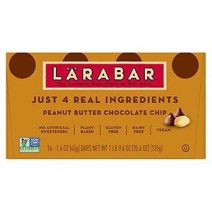 UPC 021908453378 product image for Larabar Fruit and Nut Food Bar, Peanut Butter Chocolate Chip, 16 ea | upcitemdb.com