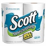 Scott Rapid Dissolve Bath Tissue, White