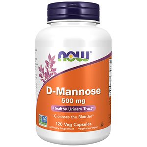 NOW Foods D-Mannose, 500mg, Capsules