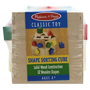 Melissa and Doug Shape Sorting Cube Ages 2 yrs +