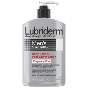 Lubriderm Men's 3-in-1 Lotion, Fragrance Free, 16 fl oz