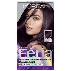 L'Oreal Feria Midnight Collection Haircolor, Violet Soft Black&nbsp;
