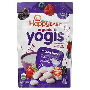 Happy Melts Organic Yogurt Snacks for Babies & Toddlers, Mixed Berry, 1 oz