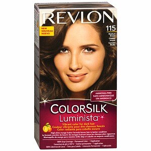 Revlon ColorSilk Luminista Vibrant Color for Dark Hair, Medium Brown 115