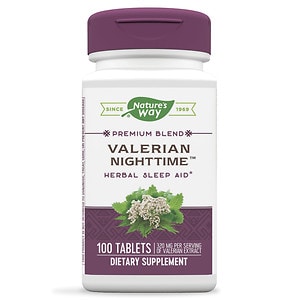 Nature's Way Valerian Nighttime, Natural Sleep Aid, Tablets | drugstore.com
