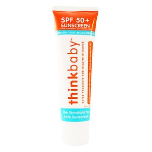 thinkbaby Sunscreen, SPF 50+, Supporting the LIVESTRONG Foundation, 3 oz