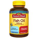 Nature Made Fish Oil, 1000mg, Liquid Softgels